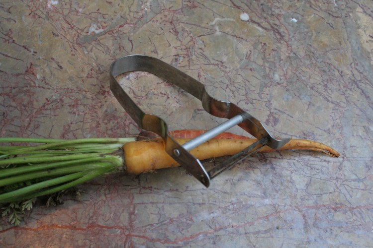 Simple, and perfect, vegetable peeler (with multi-hued carrots)