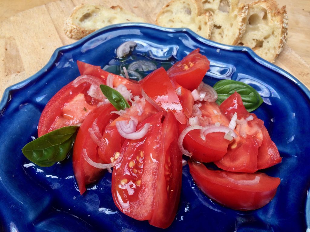 Tomato Salad with Baguette