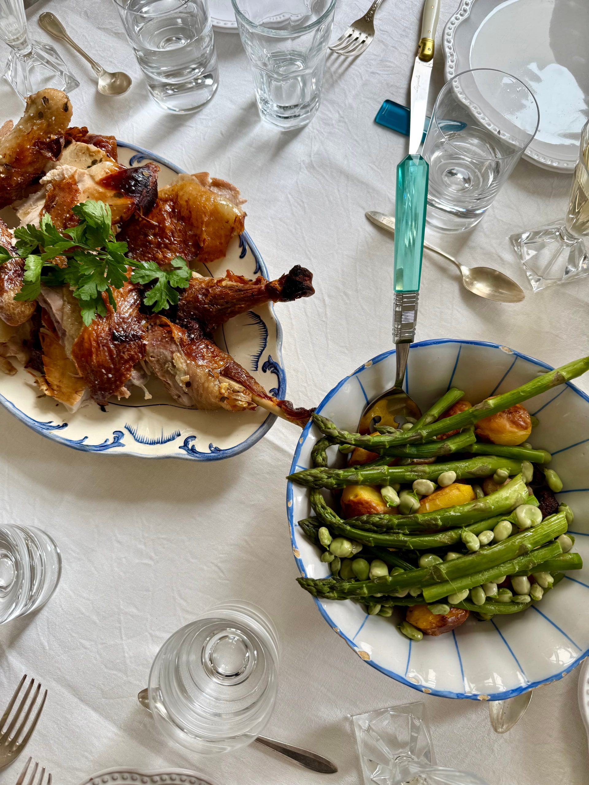 Chicken and greens